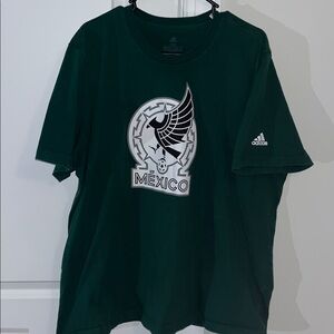 Mexico National Soccer Team Adidas Green Jersey T Shirt XXL 2XL World Cup Futbol